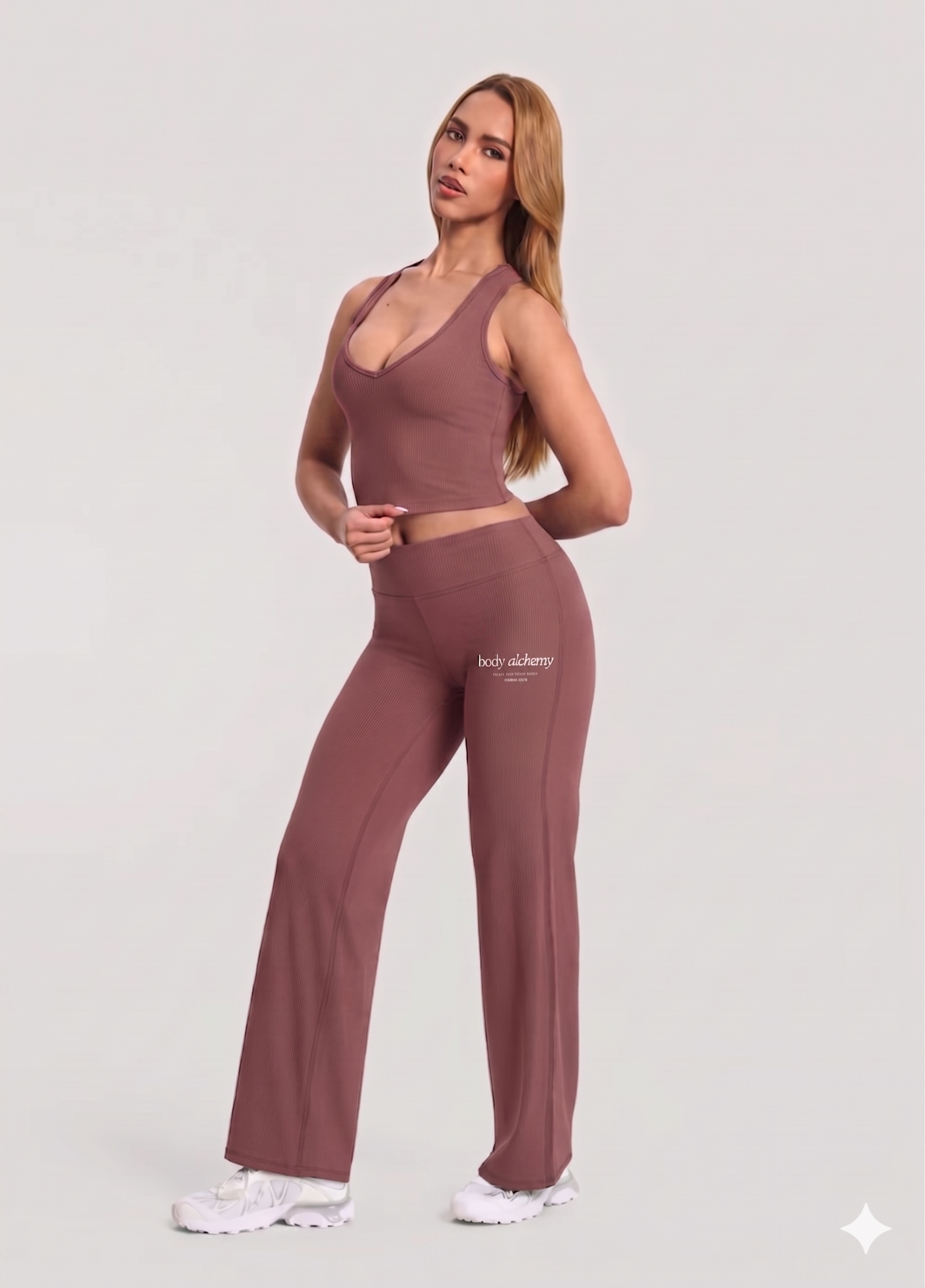 Zestaw sportowy - Body Alchemy - dusty pink - obrazek 2
