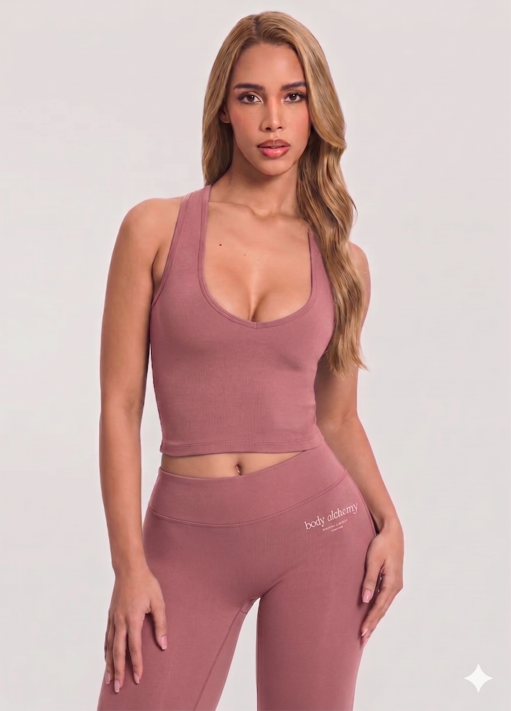 Zestaw sportowy - Body Alchemy - dusty pink